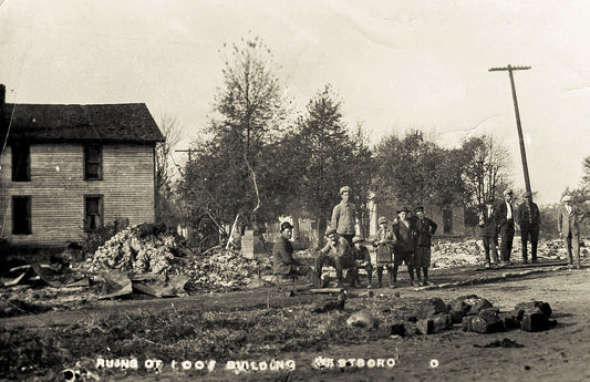 Ruins of the Westboro I.O.O.F. Hall.
