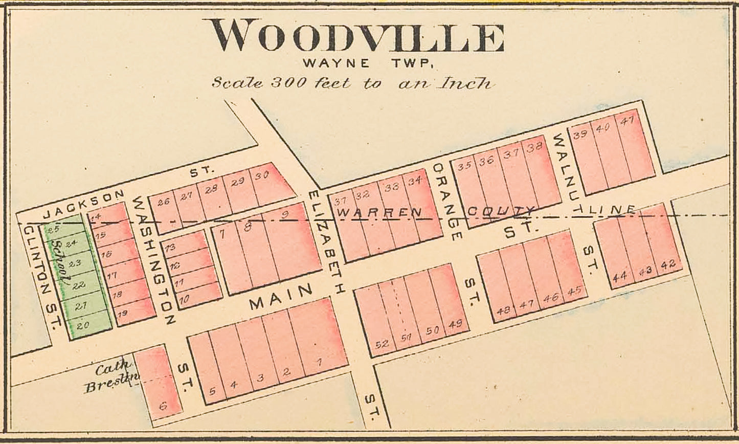 1891. Woodville Map.